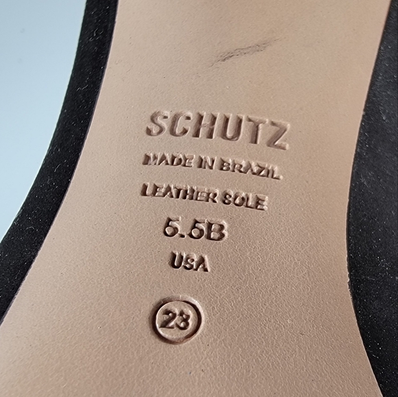 Schutz Lou Pump in Black Nubuck, Size 5.5 - Picture 9 of 10